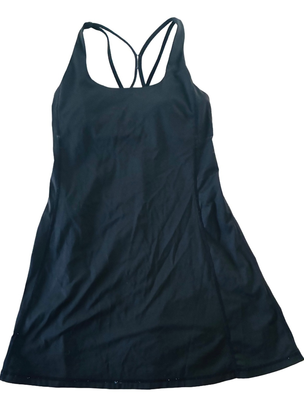 Black Strappy A-Line Women's activewear Dress small